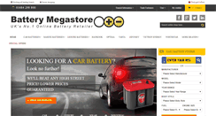 Desktop Screenshot of batterymegastore.co.uk